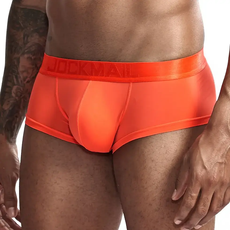 Thumbnail: JOCKMAIL Ultra-thin Ice Sexy Underwear Men Boxers Solid Convex Mens Underpants S