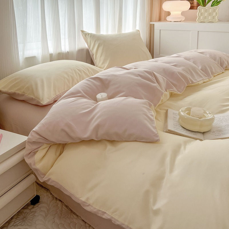 Thumbnail: Solid Color Four Piece Bedding Set