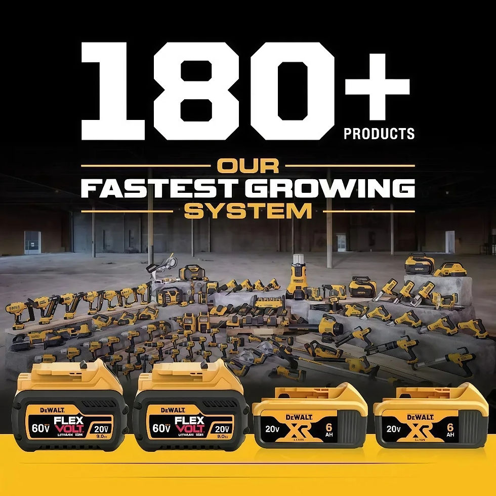 Thumbnail: Original DEWALT battery, 20V, 6AH, rechargeable lithium ion battery, DEWALT, DCB
