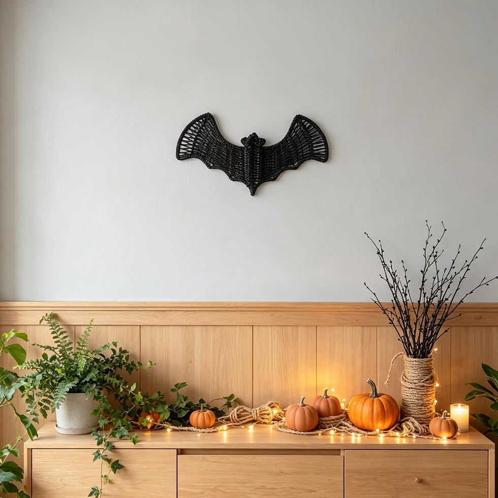 Thumbnail:  Woven Rattan Bat Wall Hanging 