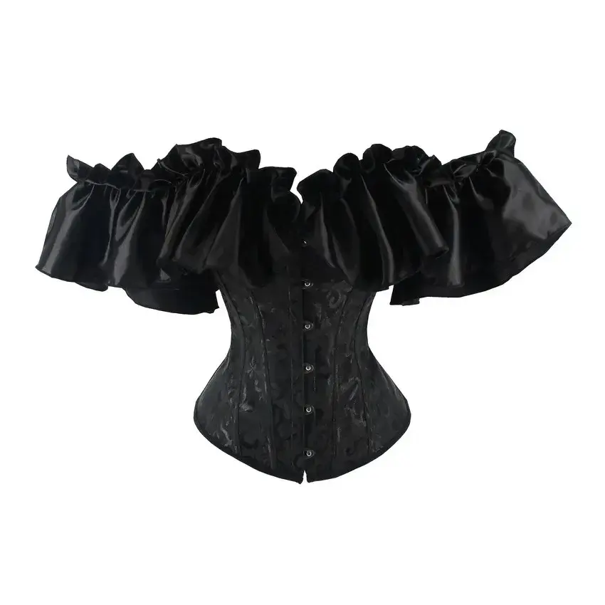 Thumbnail: Black Corset Dress Skirt 