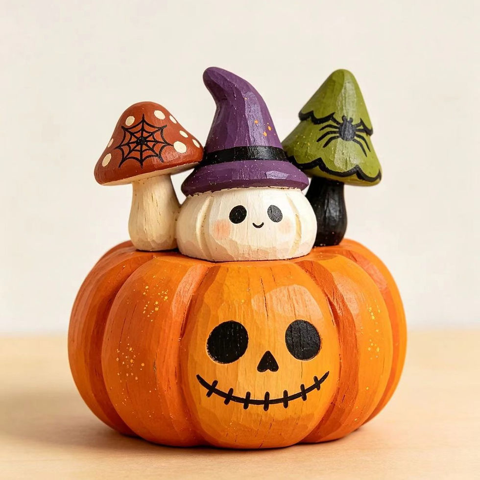 Thumbnail: Halloween Wooden Tabletop Decor