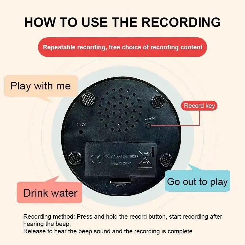 Thumbnail: Pet Sound Box Recordable Talking Button Cat Voice Recorder Communication Supplie