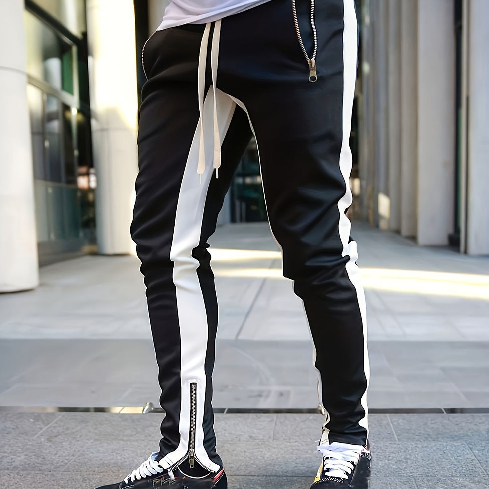 Thumbnail: Spring And Autumn New Pants Zipper Men's Pants Casual Sports Pants Running Pants