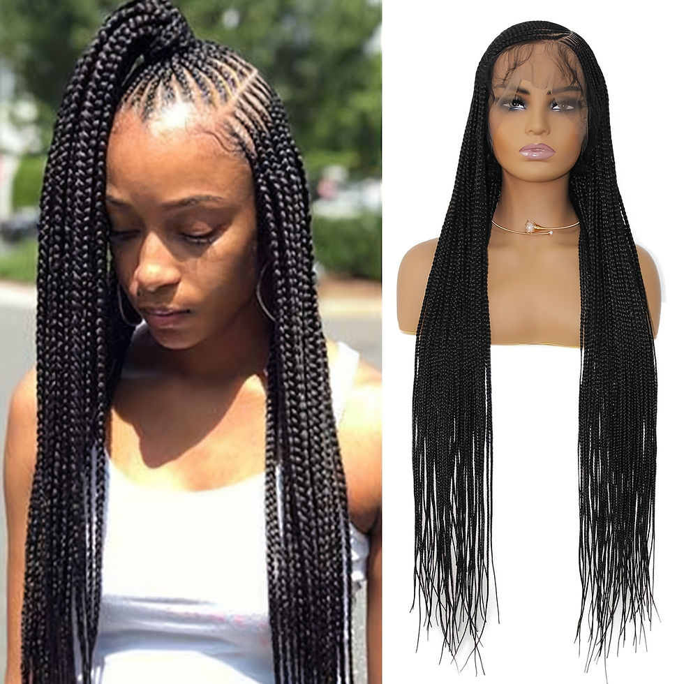 Thumbnail: Women's Full Lace Cornrow Braided Wig