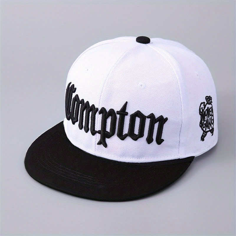 Thumbnail: Unisex Flat Brim Hip-hop Baseball Cap, Letter Embroidery Baseball Hat, Outdoor P
