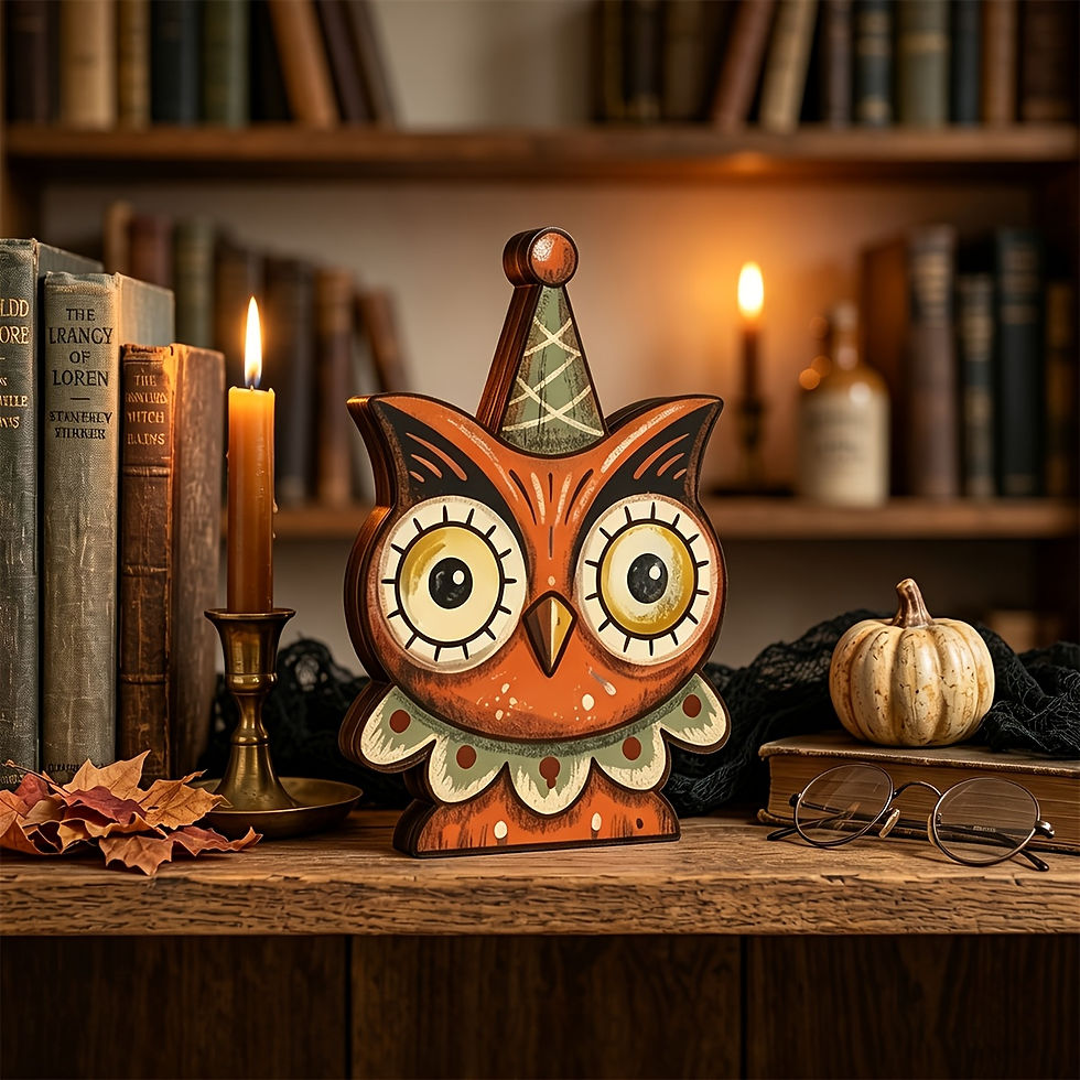 Thumbnail: Halloween Shelf Wooden Decor