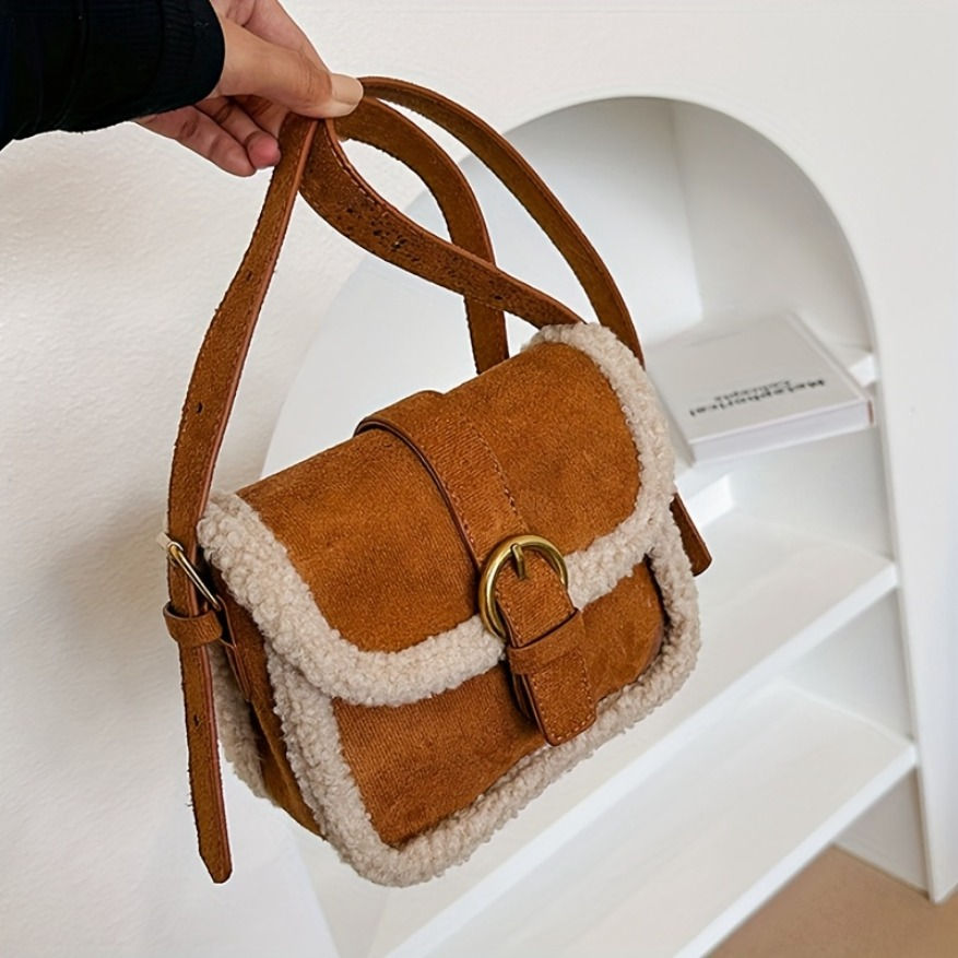 Thumbnail: Women'S Vintage Plush Handbag