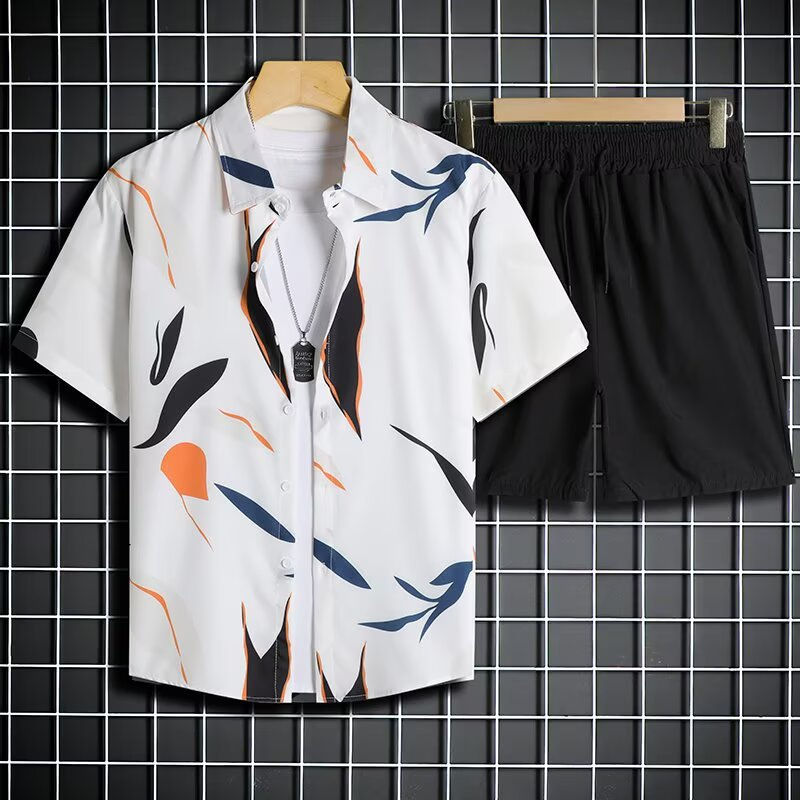 Thumbnail: Support Customization of One Item Hawaiian Beach Men's Cool Trendy Printed Shirt