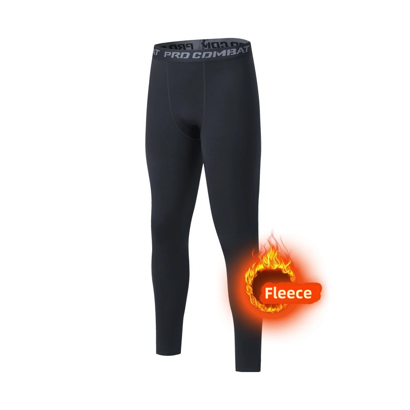 Thumbnail: Winter Men Thermal Fleece Leggings