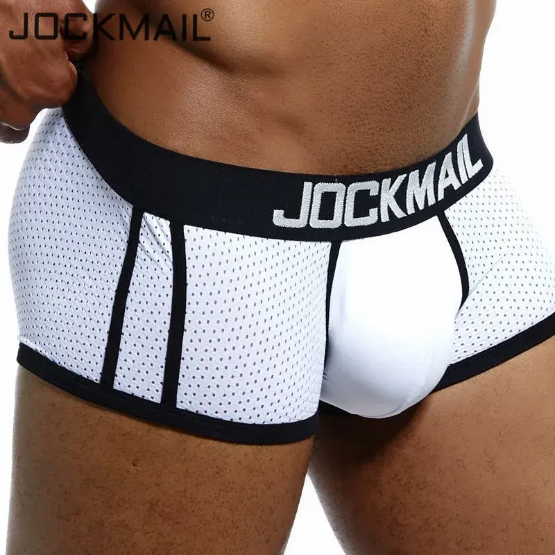 Thumbnail: JOCKMAIL Brand Underwear Boxer Men Breathable Mesh Men's Boxers Male Underpants 