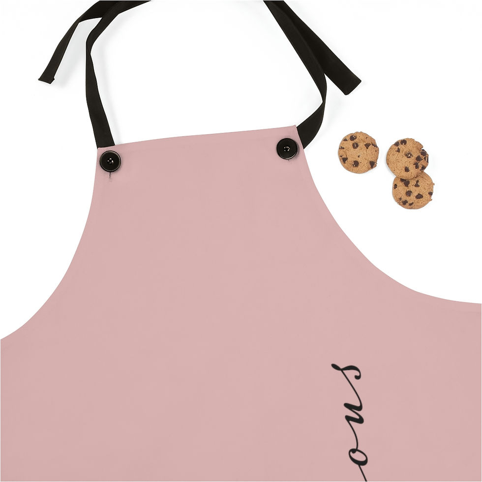 "Gorgeous" Apron Pink/Black