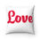 Thumbnail: "Love" Square Pillow (White)
