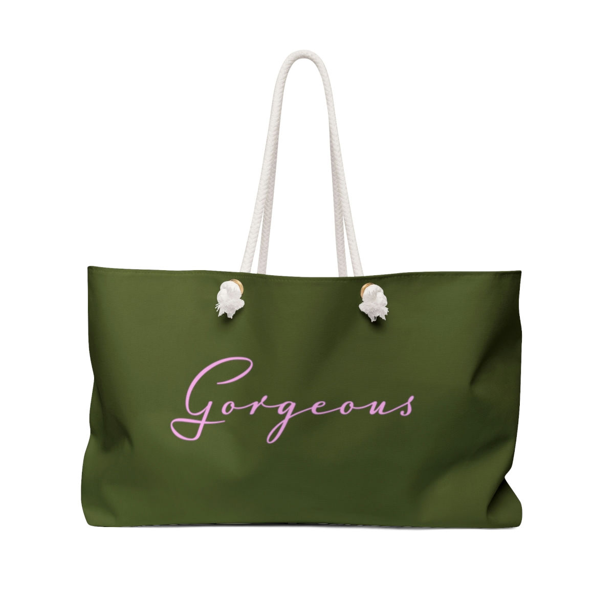 "Gorgeous" Weekender Bag (pink/green)