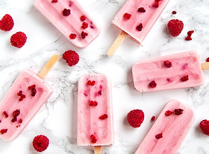 Himbeer-Eis am Stiel