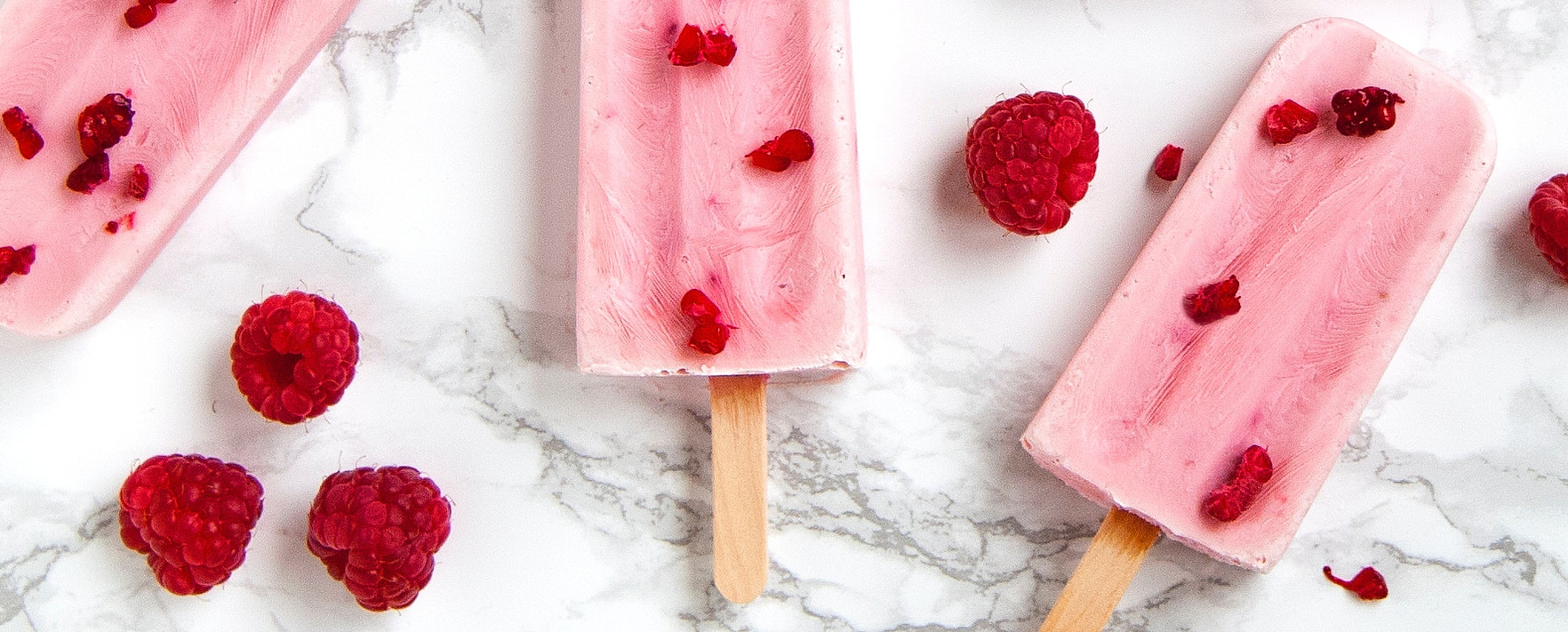 framboesa Popsicles