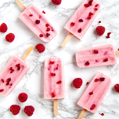 RASPBERRY KEFIR POPSICLES