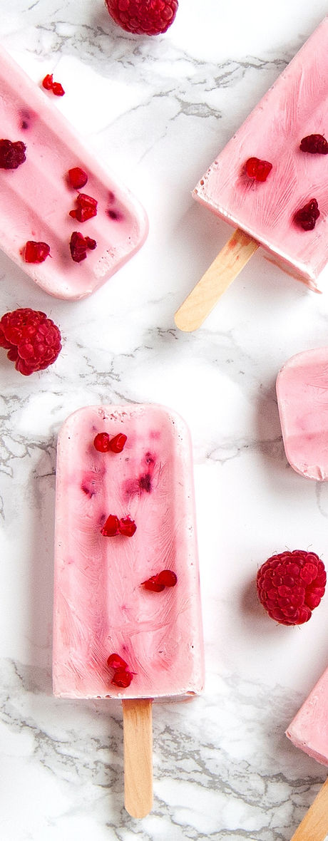 Raspberry Popsicles