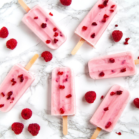 RASPBERRY KEFIR POPSICLES