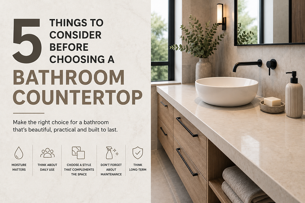 5 Things to Consider Before Choosing a Bathroom Countertop
