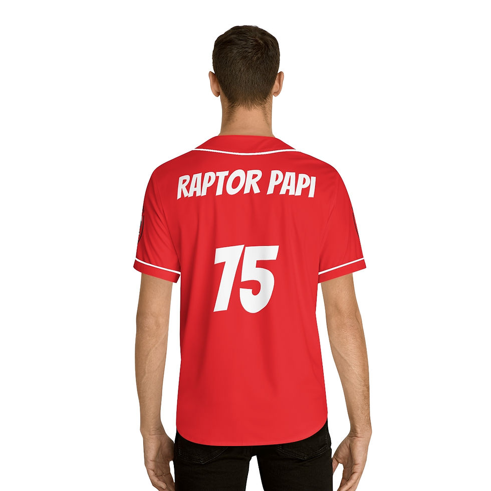 Thumbnail: Raptor Strike Men's Baseball Jersey (Red)