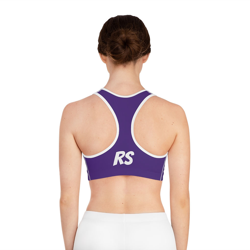 Thumbnail: Raptor Strike purple Sports Bra (Purple)