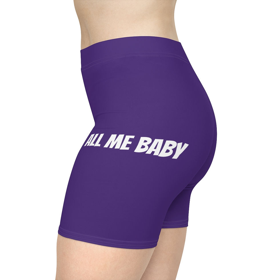 Thumbnail: All me baby Raptor Shorts (Purple)