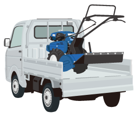 軽トラのヰセキ耕運機