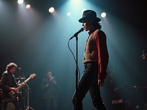 Michael Jackson zpívá na pódiu