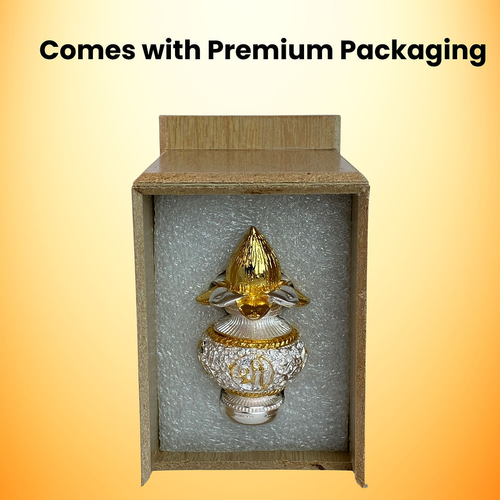 Thumbnail: Mangal Kalash Showpiece Gold & Silver Plated
