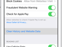 Clear history of visited websites on iPhone and ipad