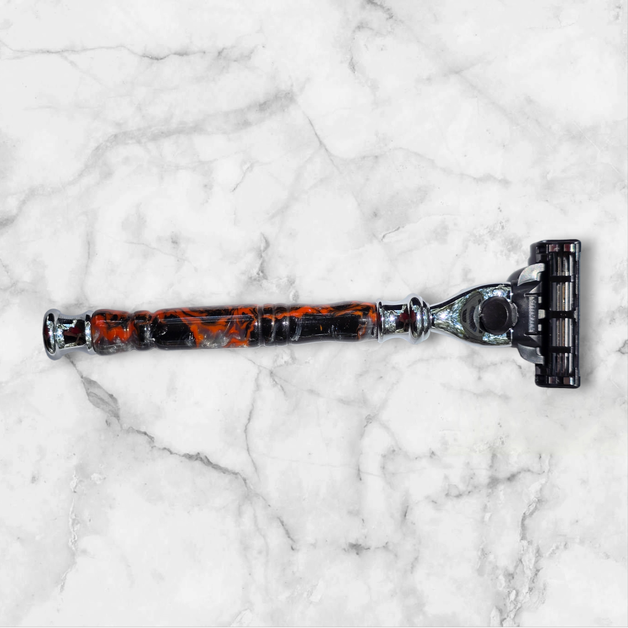 Razor - Orange Damascus