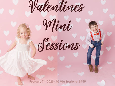 There’s Still Time to Book Valentine’s Day Mini Sessions 💕