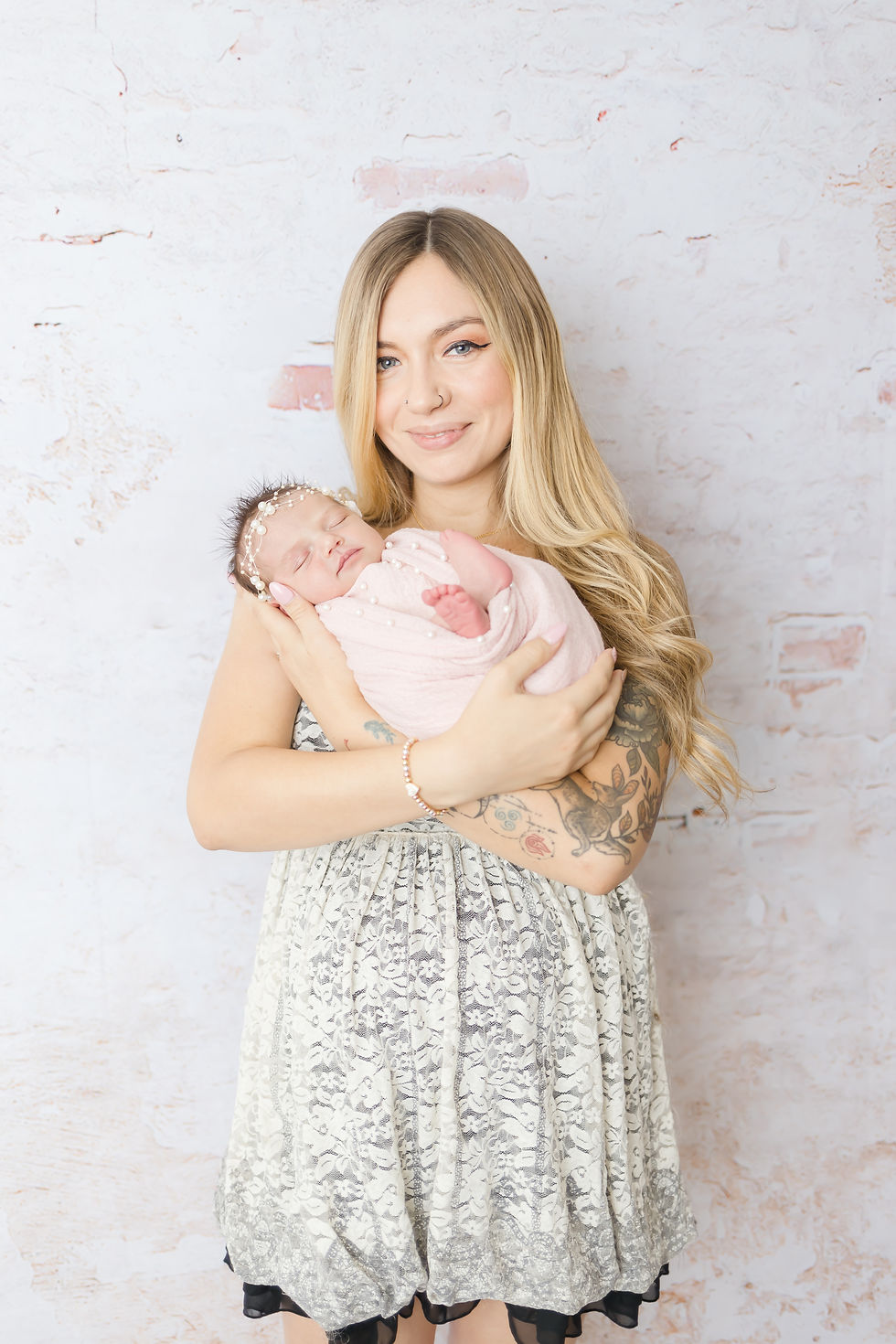 mom holding her newborn baby