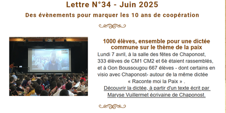 La lettre d'information de Juin 2025