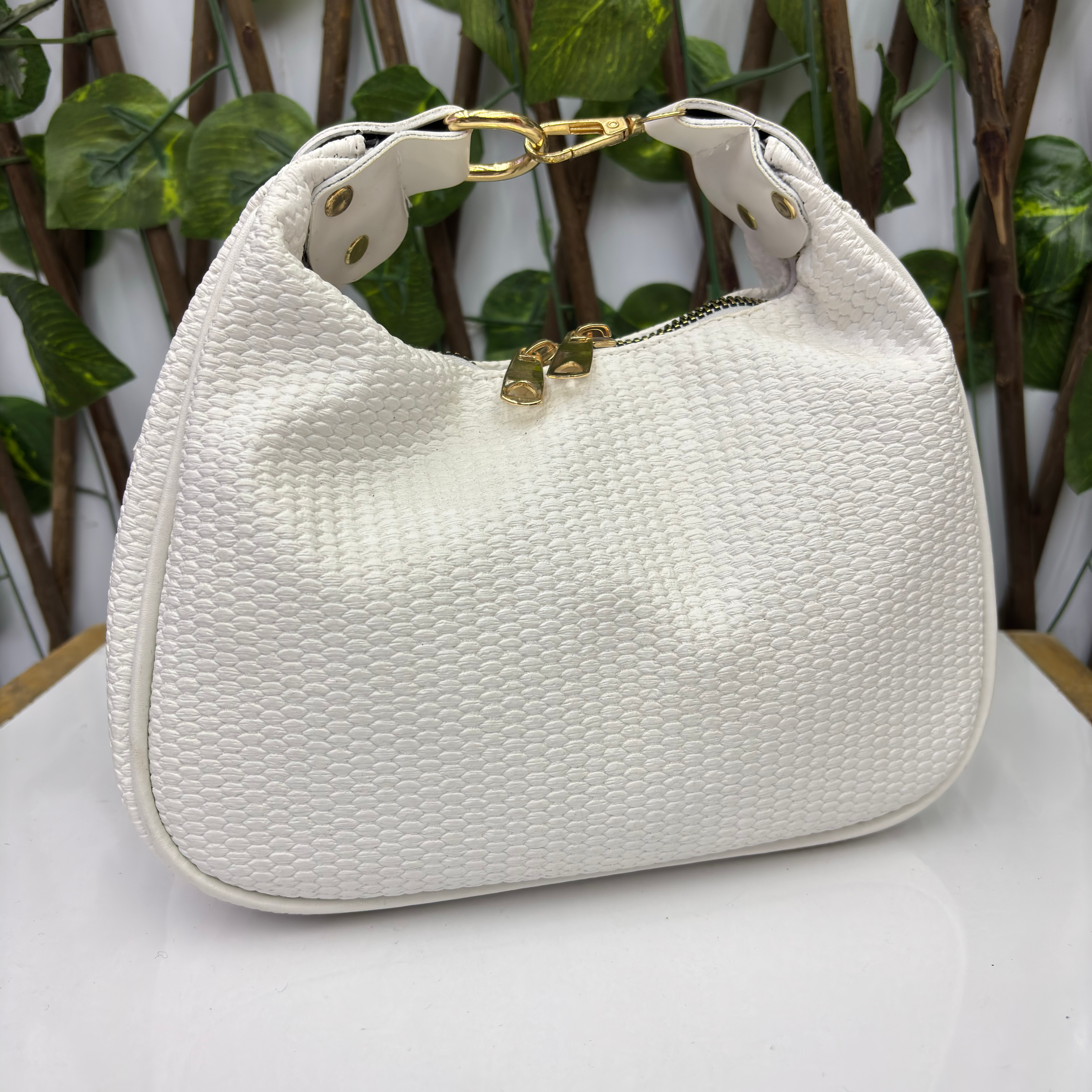 Hasır Desen Kol Çantası