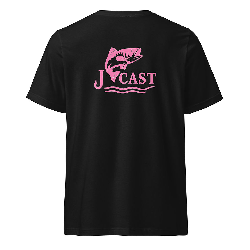 Fish Around & Find Out Pink T-Shirt Back View