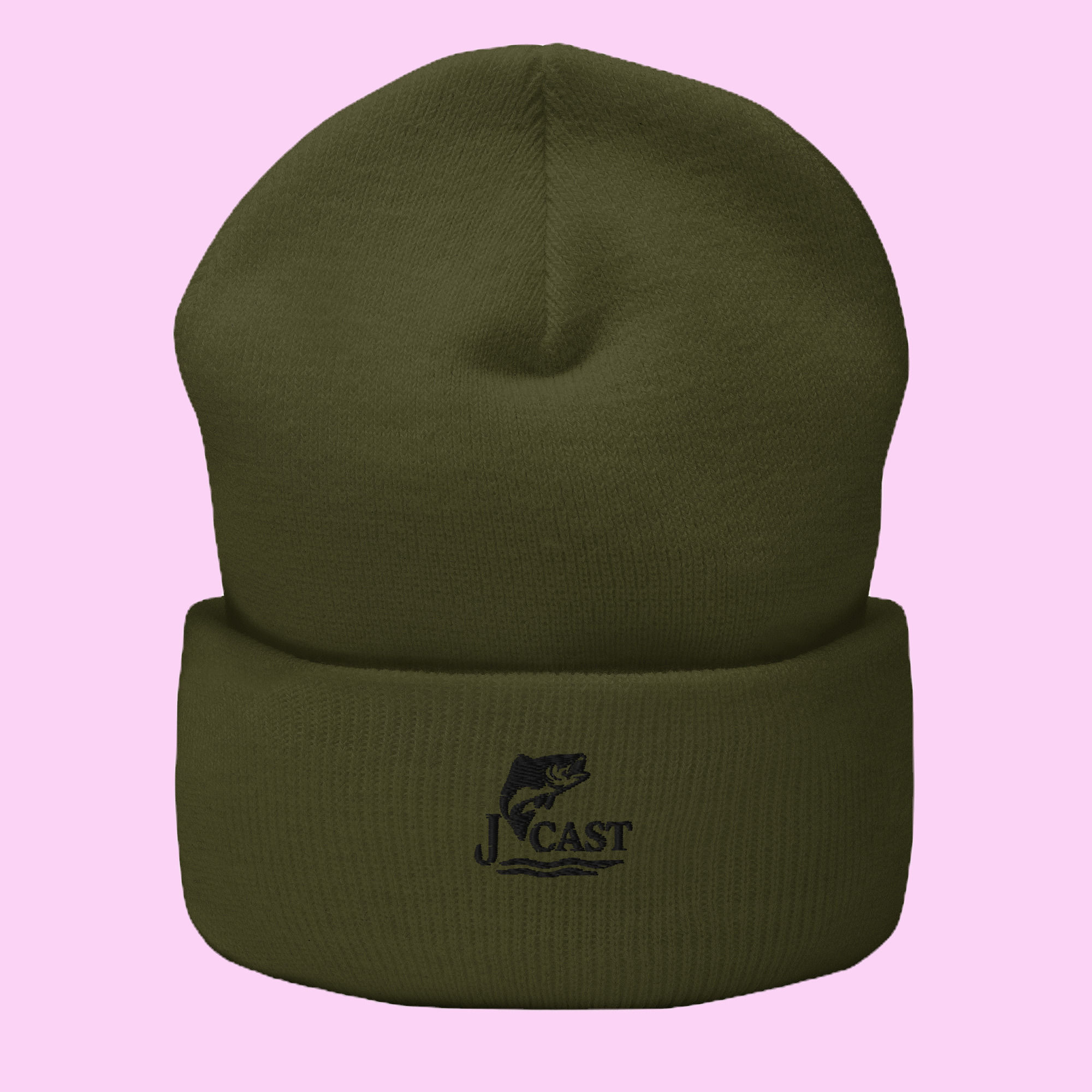Ice King Forest Green Fishing Toque Front View
