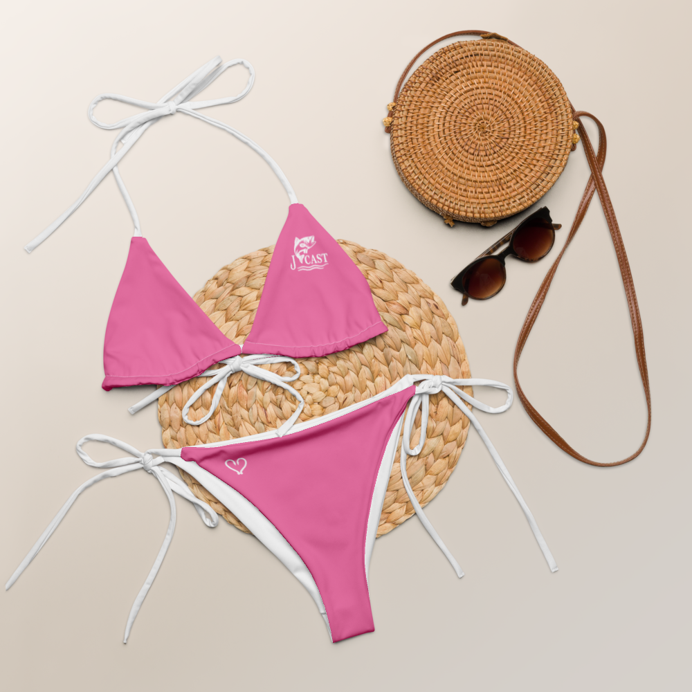 Coastal Pink Women's Fishing Bikini front view