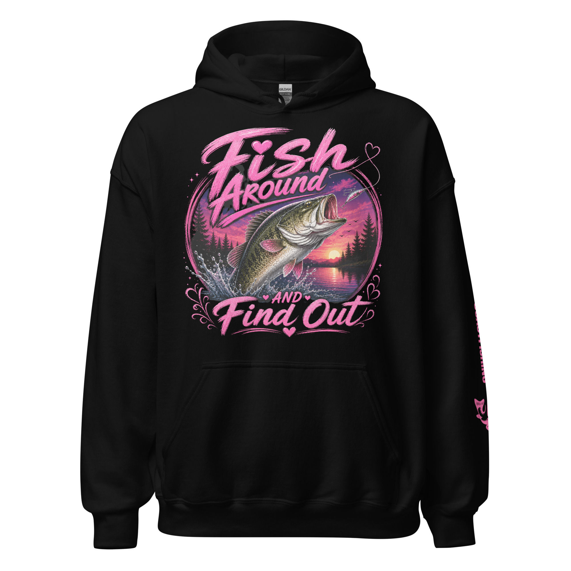 Fish Around & Find Out Hoodie Front View