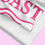 Thumbnail: JCast Logo Pretty in Pink Beach Towel Close Up