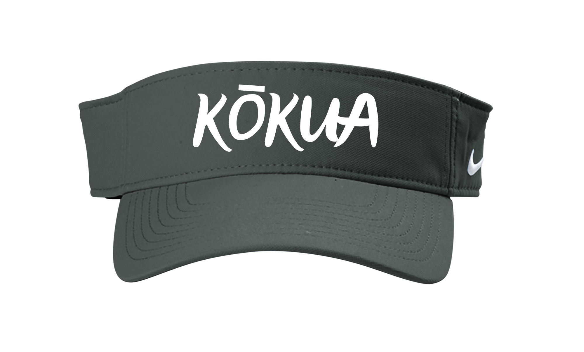 Embroidered Grey Nike Visor