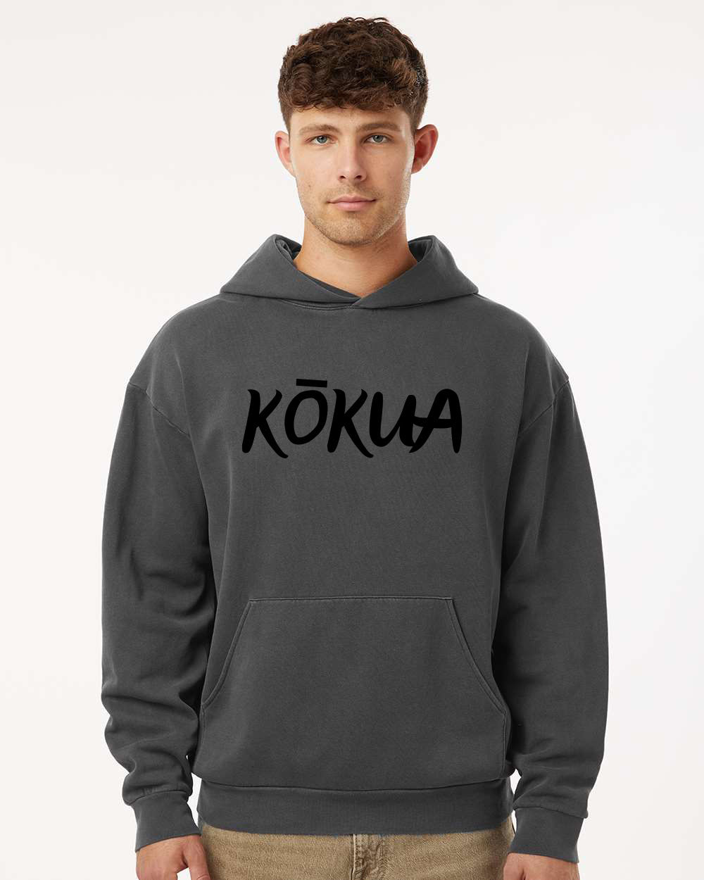 Pigment Dyed Black Hoodie