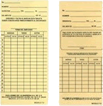 tarjetas de personal