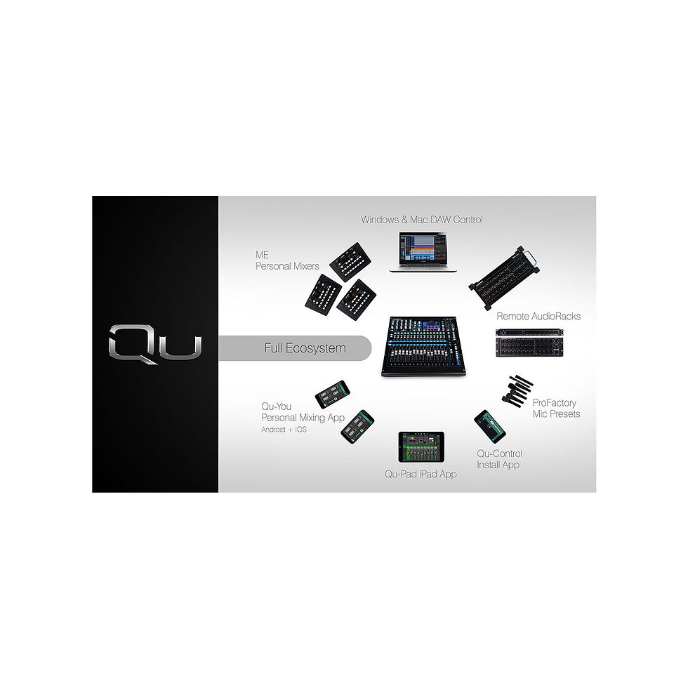 Thumbnail: ALLEN & HEATH QU-16 RACK MOUNTABLE DIGITAL MIXER