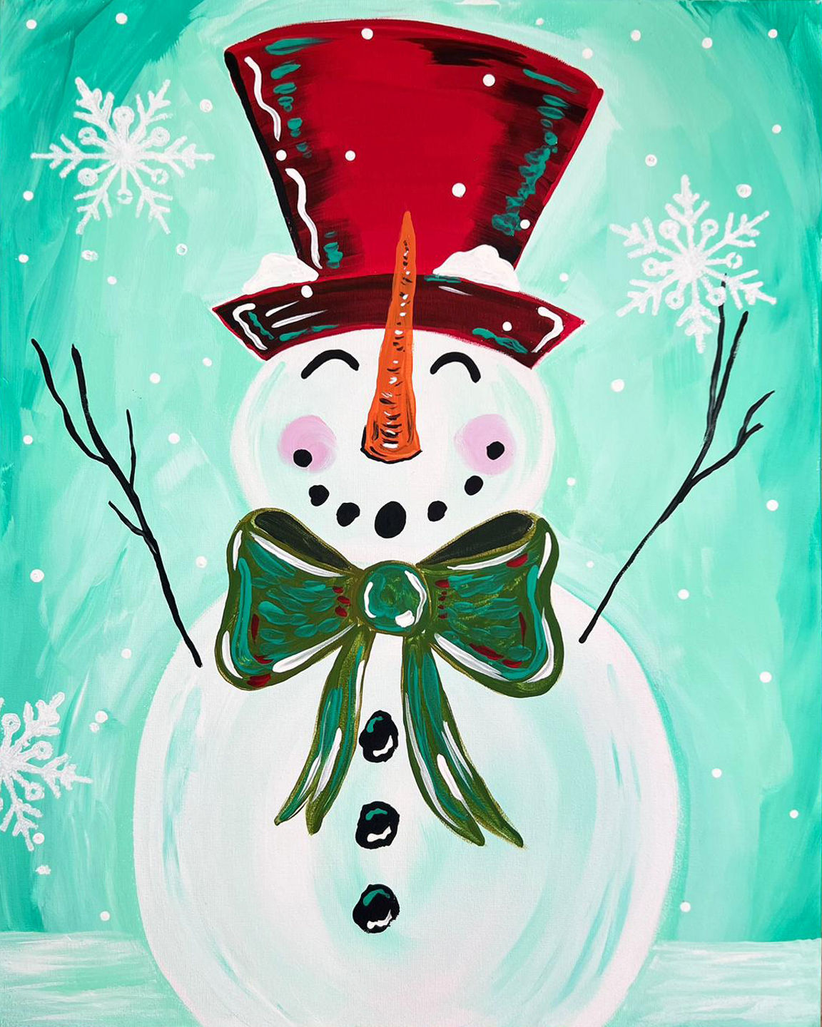 Happy Snowman Paint Kit