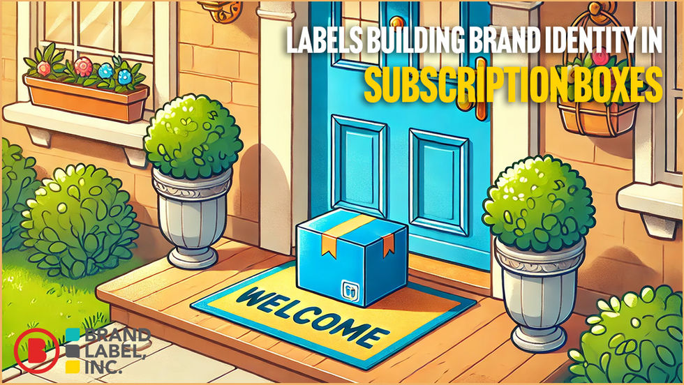 The Role of Labels in Building Brand Identity for Subscription Boxes