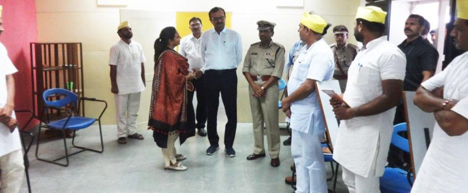 India's First Psychological Intervention Program Samarth visited by Former Gujarat Home Minister Pradip Singh Jadeja inside Sabarmati Central Jail, Gujarat