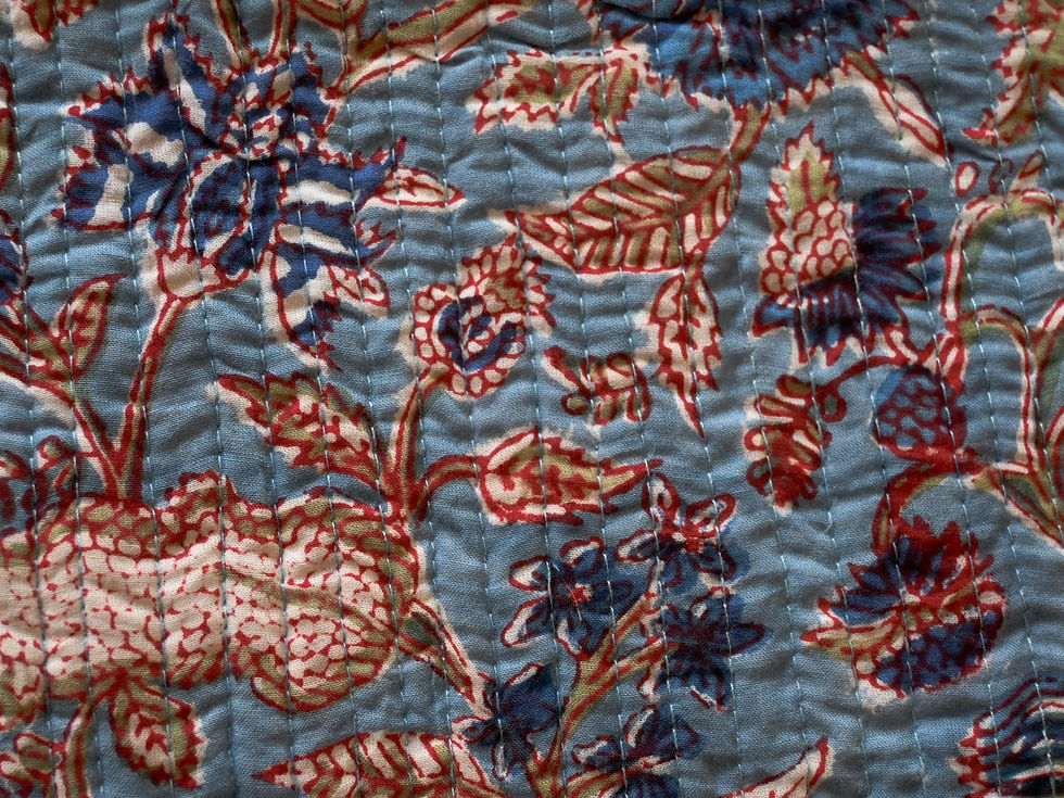 Miniatura: Astuccio Lala azzurro fiori inglesi blu