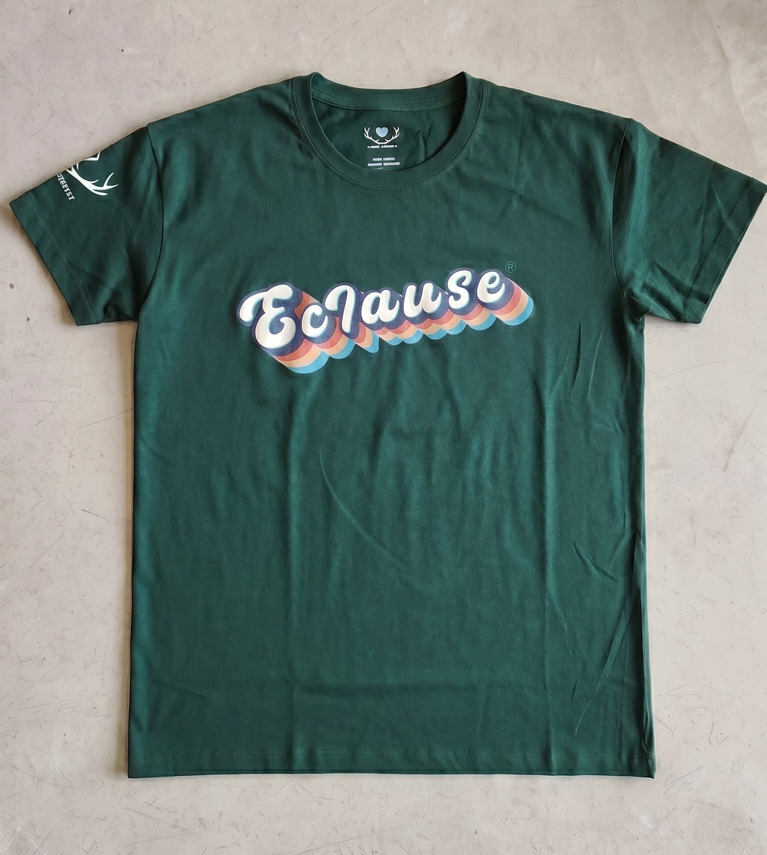 T-shirt Eclause verde bosco